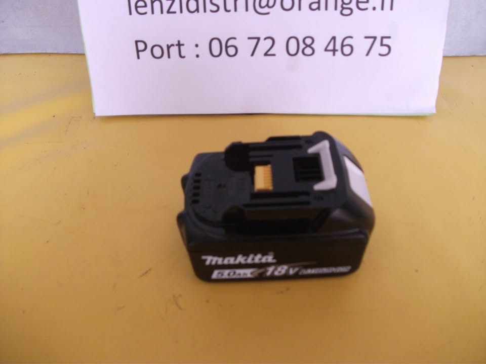 Batterie MAKITA BL1850B, LIVRAISON SUR POINT RELAY MOINS CHERE.