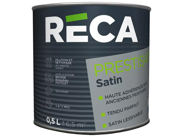 RECA PRESTISATIN. Peinture satinée. Blanc