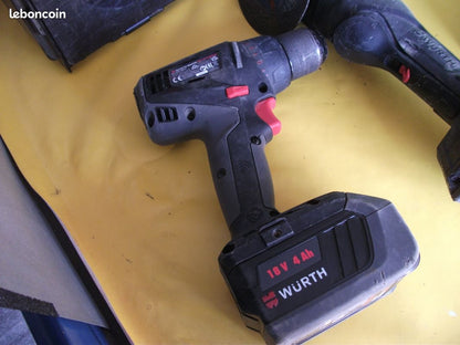 Pack visseuse + meuleuse 18v. WURTH. LIVRAISON OFFERTE.