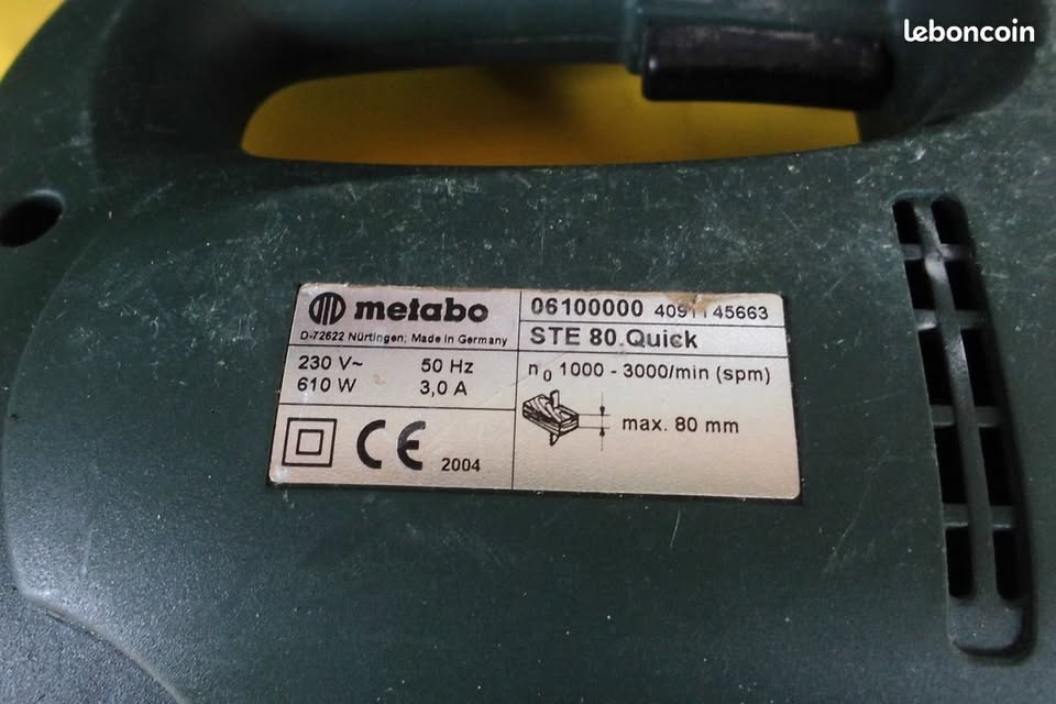Scie sauteuse METABO STE 80 Quick – 610 W