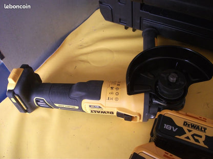 MEULEUSE D’ANGLE DEWALT DCG409 – 18 V – 2 BATTERIES 5 AH – CHARGEUR – COFFRET TSTAK