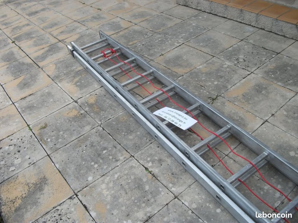 Échelle à coulisse aluminium 2 × 3,50 m