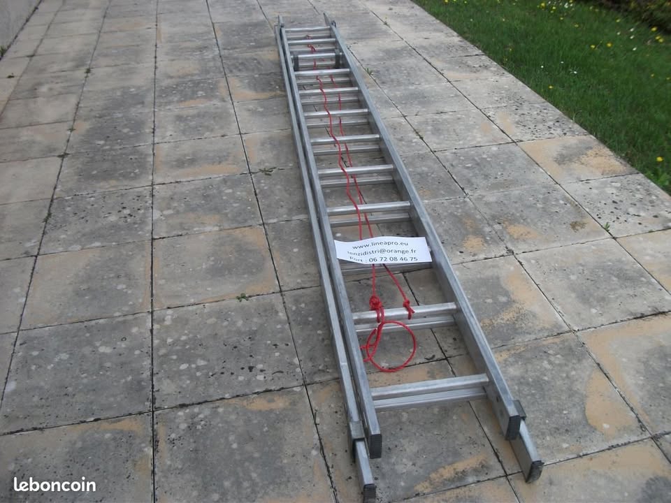 Échelle à coulisse aluminium 2 × 3,50 m