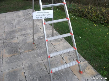 Escabeau aluminium CENTAURE – 6 marches + repose-pieds