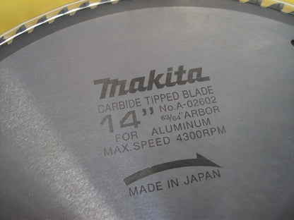 Lame carbure MAKITA Ø 355 mm pour aluminium