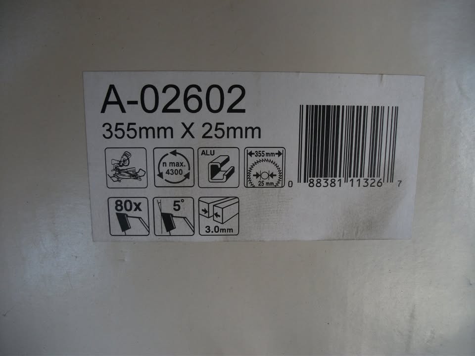 Lame carbure MAKITA Ø 355 mm pour aluminium