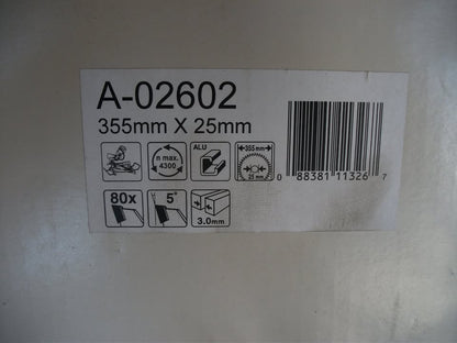 Lame carbure MAKITA Ø 355 mm pour aluminium