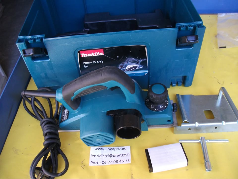 Rabot MAKITA KP0800 – 620 W – 82 mm – Dans coffret MAKPAC.  LIVRAISON OFFERTE.
