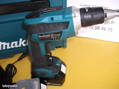 Pack Visseuse à Placo MAKITA DFS452 Brushless 18 V – 2 Batteries 5 Ah + Chargeur. Livraison offerte
