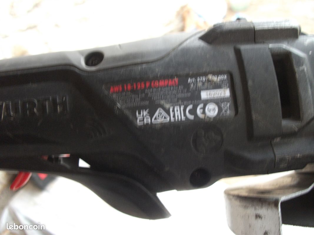 Meuleuse 18v nue WURTH AWS 18-125 compact.