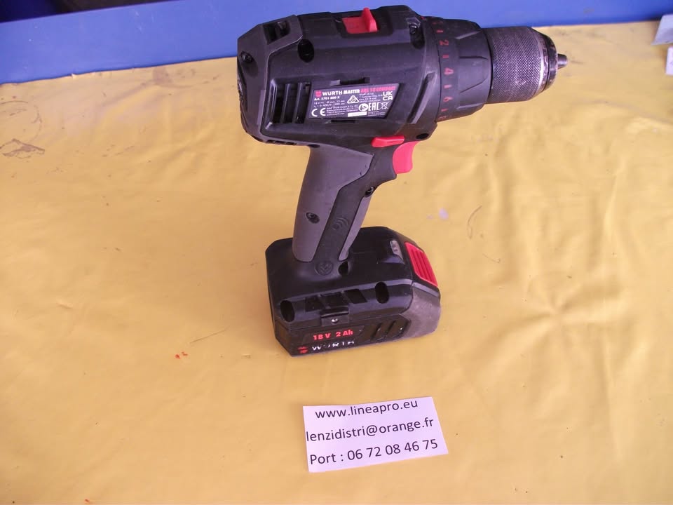 Visseuse-perceuse WÜRTH 18 V + 1 Batterie 2 Ah