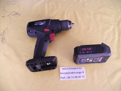 Visseuse-perceuse WÜRTH 18 V + 1 Batterie 2 Ah