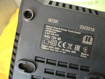 Chargeur batteries BOSCH pro GAL 12-40.