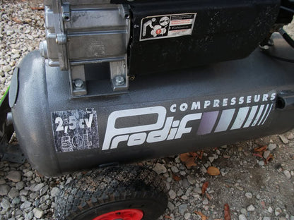 Compresseur 50L. PRODIF TRE1105025GJ de 2,5 CV.