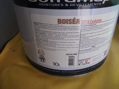 LIQUIDATION. SOFRAMAP BOISEA SATIN. Lasure chene clair.10L.
