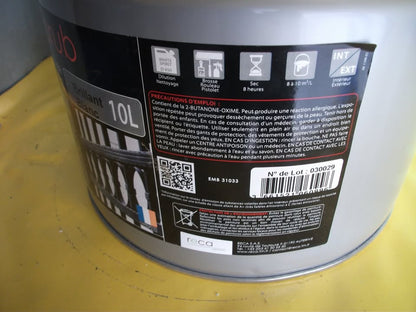 RECA ARUB Peinture laque antirouille blanc 10L