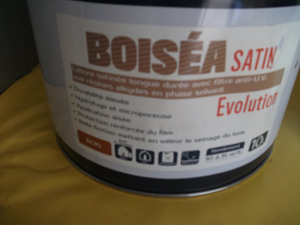 LIQUIDATION. SOFRAMAP BOISEA SATIN. Lasure chene clair.10L.