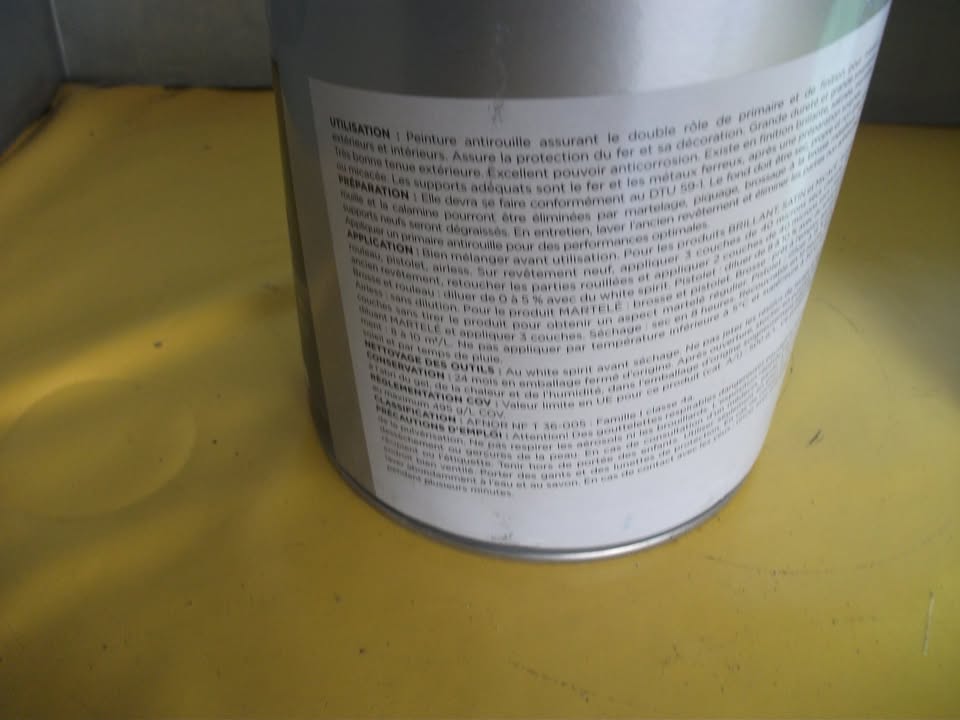 RECA ARUB Peinture laque antirouille blanc 0.5L