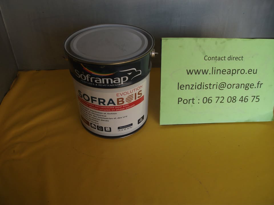 LIQUIDATION. SOFRAMAP SOFRABOIS 4l. Peinture d'impression et de finition pour le bois.