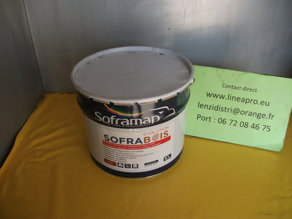 LIQUIDATION. SOFRAMAP SOFRABOIS 10l. Peinture d'impression et de finition pour le bois.