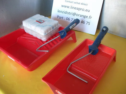 Lot pour peinture – 2 bacs + 10 manchons + 2 montures 110 mm OCCAI.    LIVRAISON SUR POINT RELAY MOINS CHERE.
