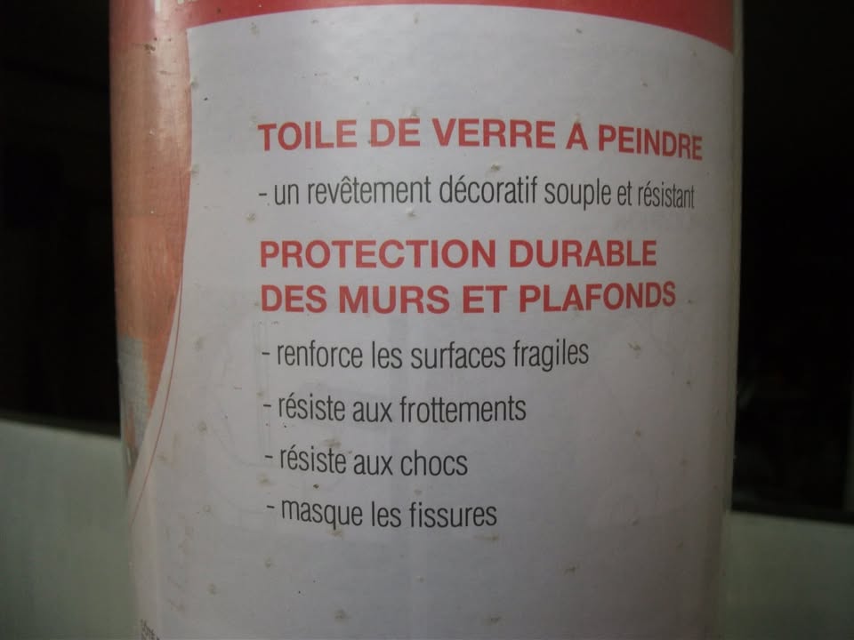 Toile de verre Standard Novelio N0101 Plafond1 X 50ML.   LIVRAISON SUR POINT RELAY MOINS CHERE.