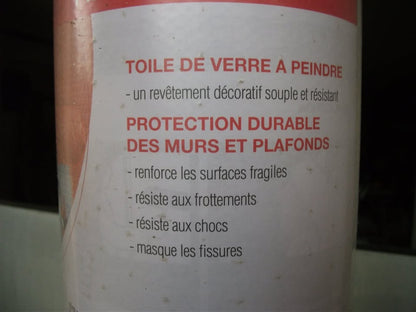 Toile de verre Standard Novelio N0101 Plafond1 X 50ML.   LIVRAISON SUR POINT RELAY MOINS CHERE.