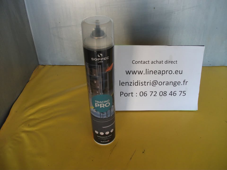 Aérosols de peinture blanche traçage routier SOPPEC de 750 ml. LIVRAISON EN POINT RELAY MOINS CHER