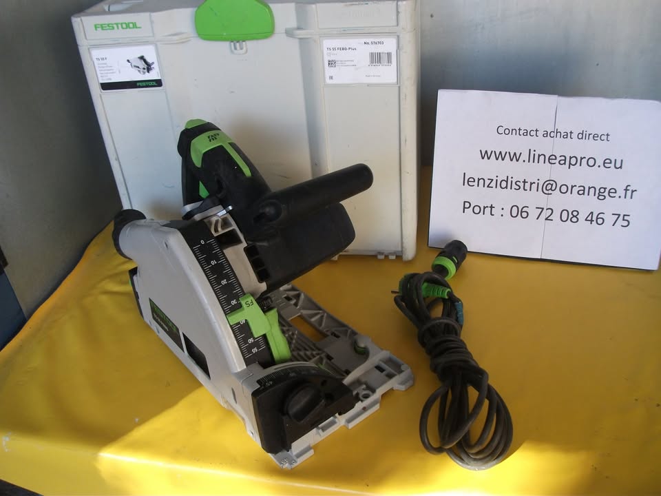 Scie plongeante FESTOOL TS 55 FEBQ 1200w. Lame 160mm. Livraison offerte.