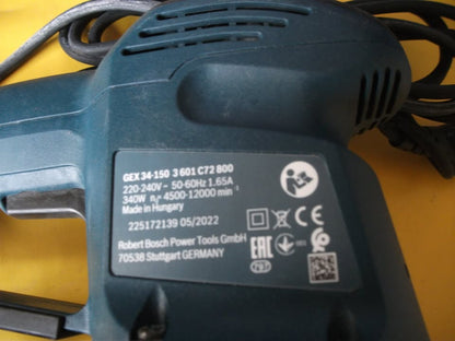 Ponceuse exentrique BOSCH pro. 34-150 – Ø 150 MM – 340 W. Port offert.