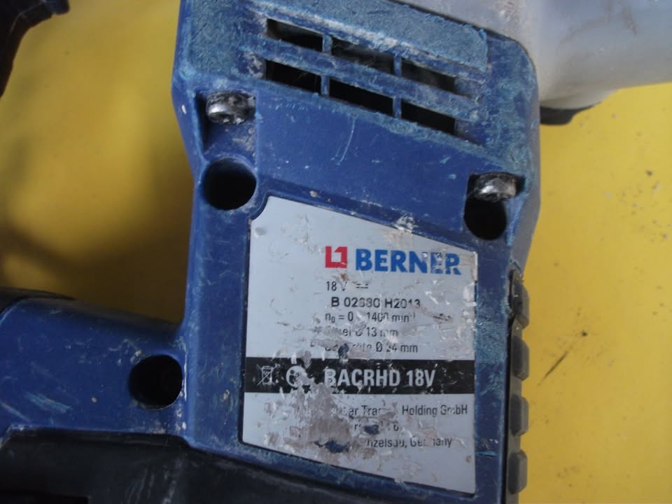 PACK PERFORATEUR BURINEUR BERNER BACRHD – 18 V. Livraison offerte.