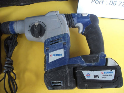 PACK PERFORATEUR BURINEUR BERNER BACRHD – 18 V. Livraison offerte.