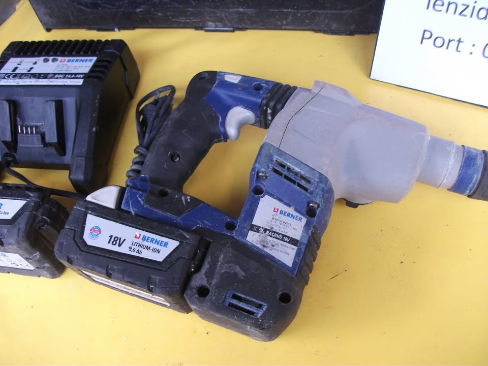 PACK PERFORATEUR BURINEUR BERNER BACRHD – 18 V. Livraison offerte.
