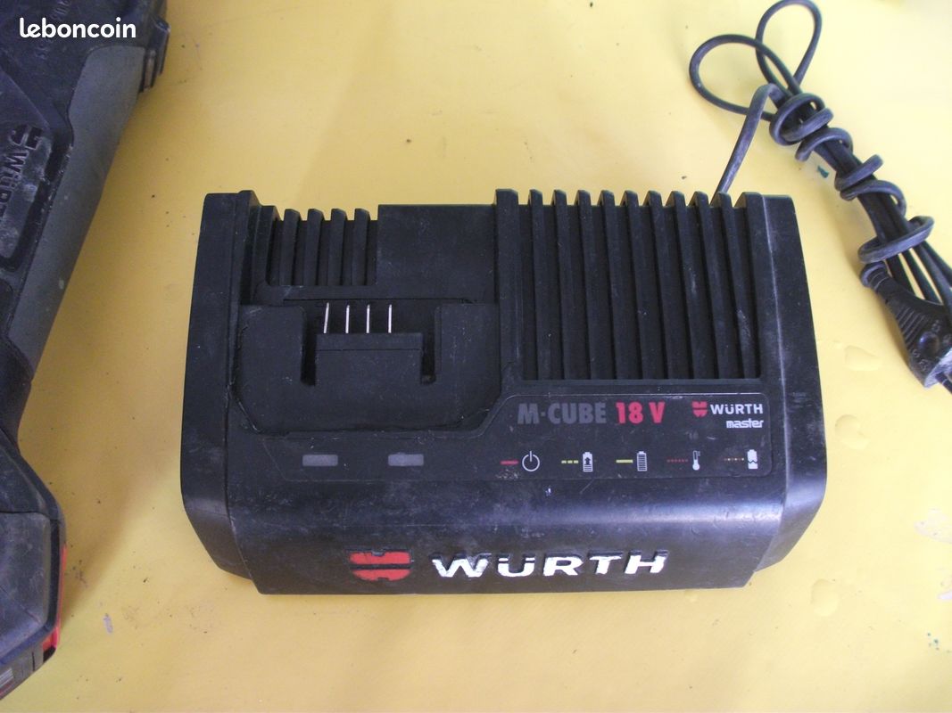 Pack visseuse + meuleuse 18v. WURTH. LIVRAISON OFFERTE.