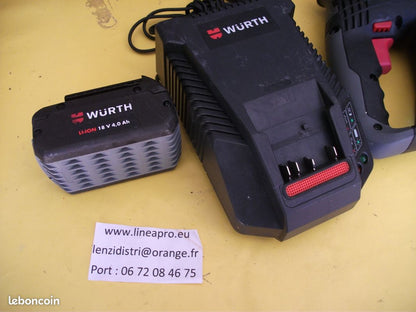 Pack perfo-burineur WÜRTH H18-MA COMPACT 18 V.  LIRAISON OFFERTE.