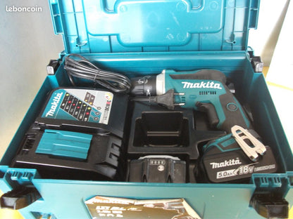 Pack Visseuse à Placo MAKITA DFS452 Brushless 18 V – 2 Batteries 5 Ah + Chargeur. Livraison offerte