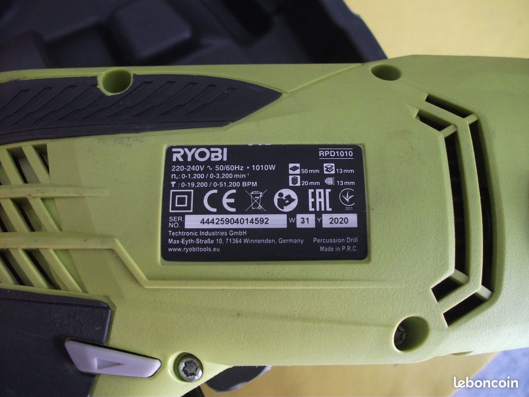 Perceuse à percussion RYOBY RDP1010 – 1010 W – Très bon état