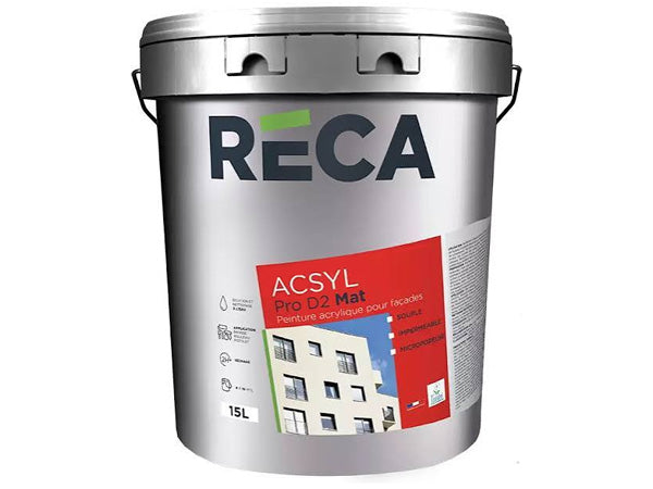 RECA ACSYL D2 Peinture de ravalement blanc