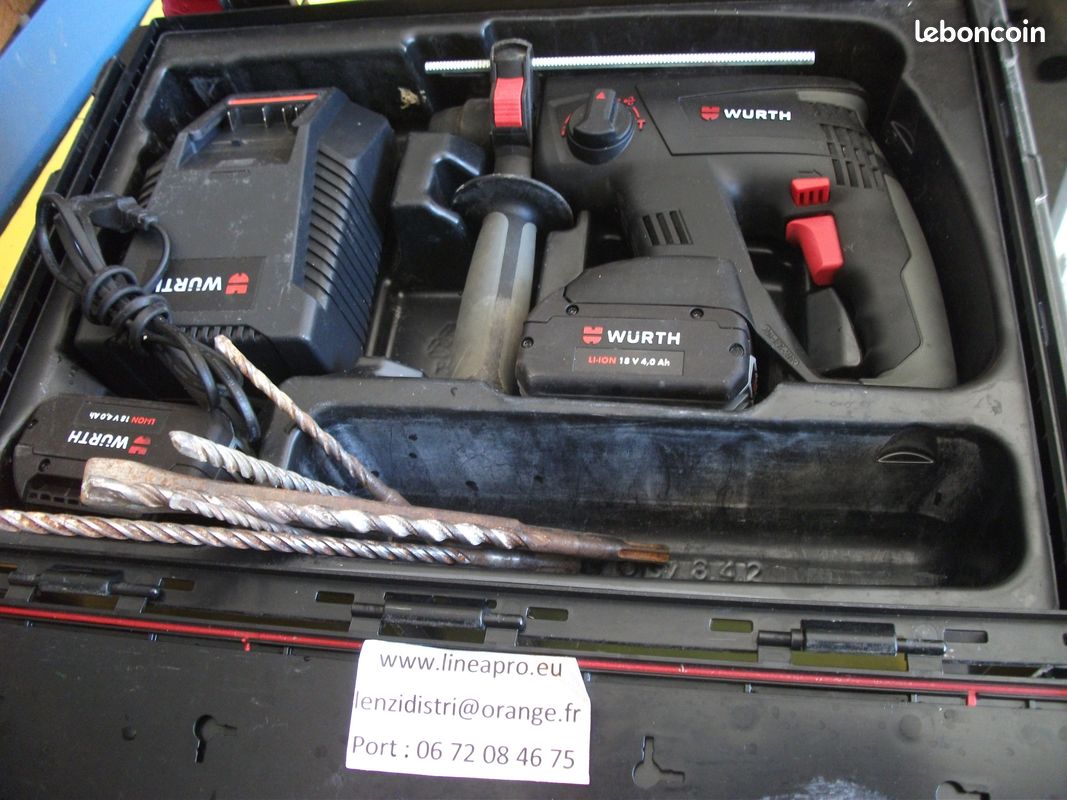 Pack perfo-burineur WÜRTH H18-MA COMPACT 18 V.  LIRAISON OFFERTE.
