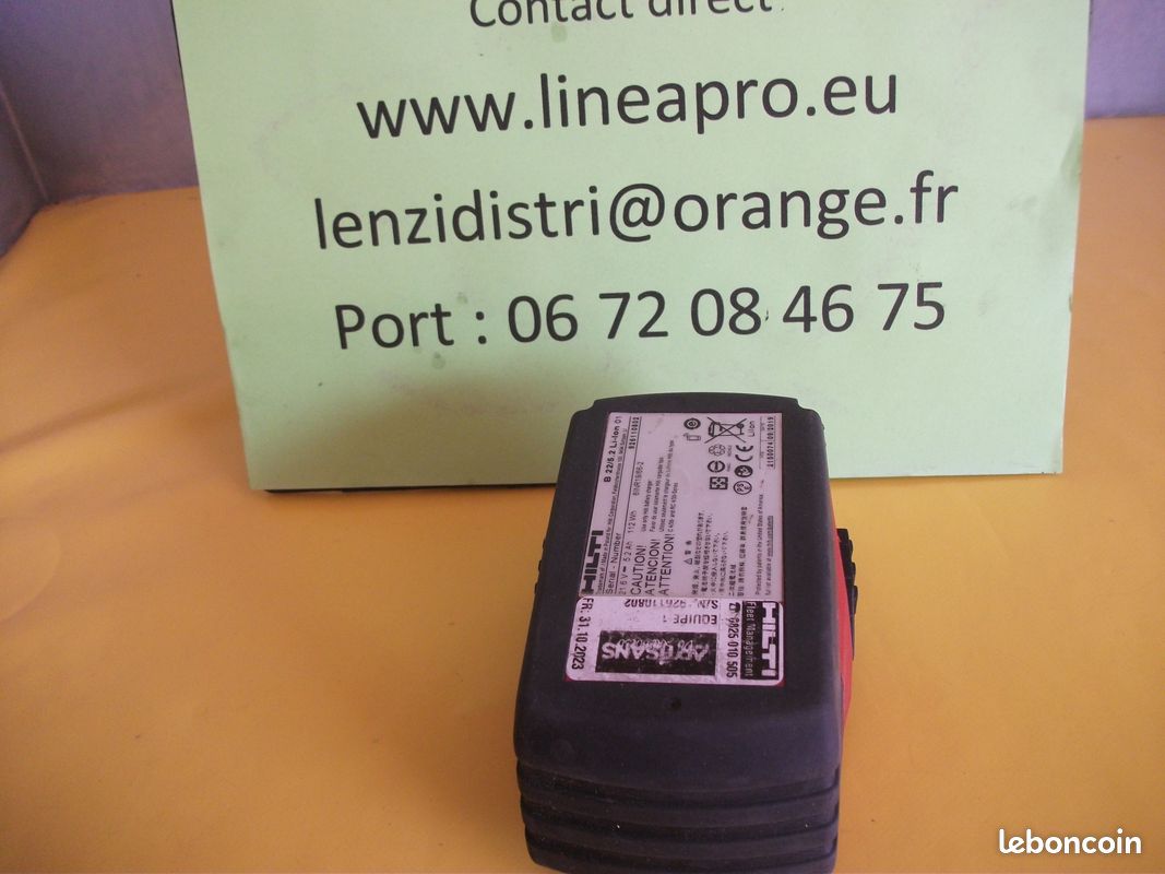 Batterie HILTI B22/5.2 – 22 V – 5,2 Ah –  LIRAISON OFFERTE.