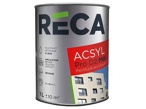 RECA ACSYL D2 Peinture de ravalement blanc