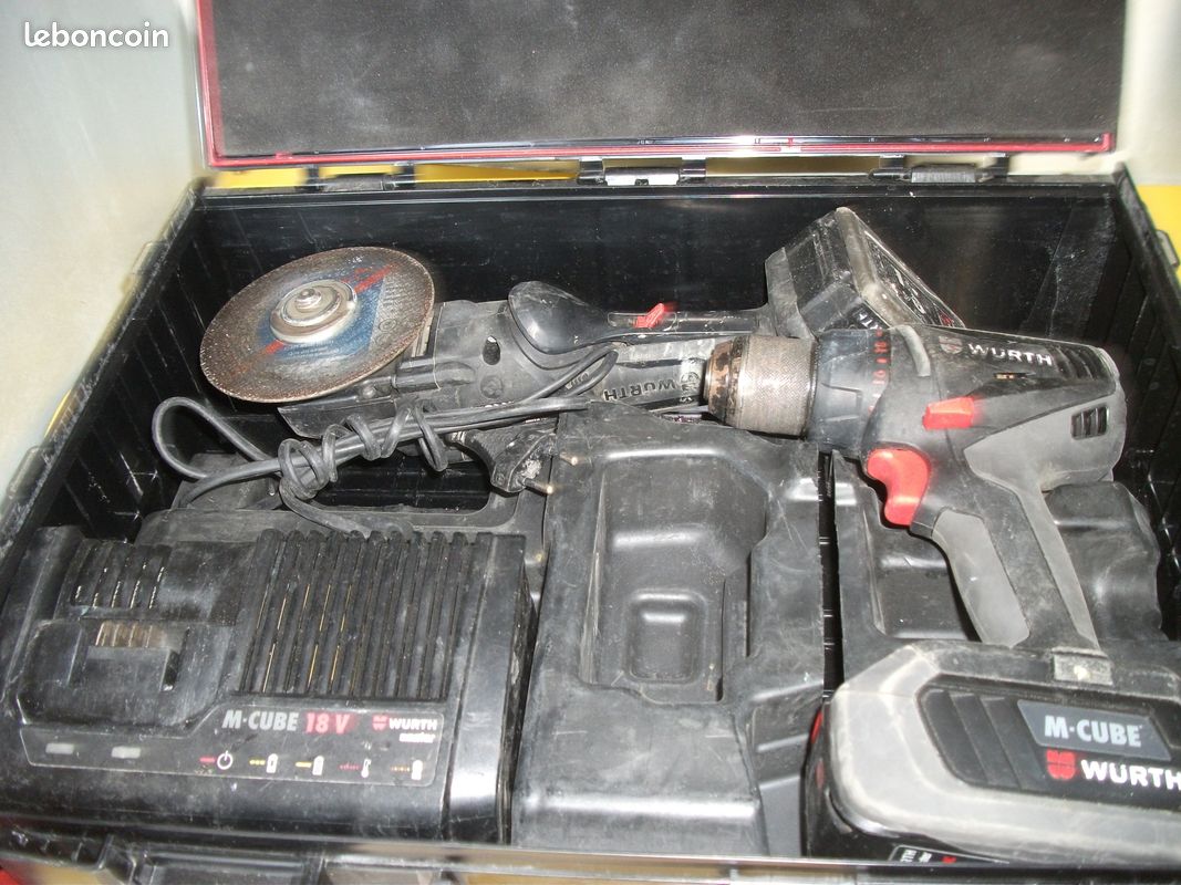 Pack visseuse + meuleuse 18v. WURTH. LIVRAISON OFFERTE.