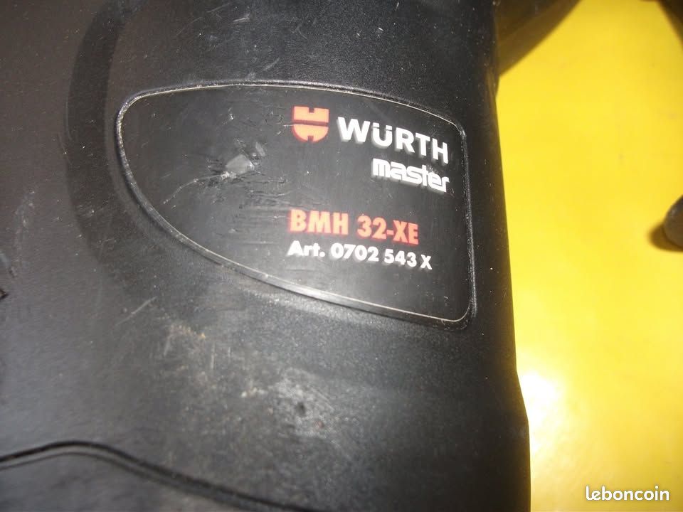 Perfo-burineur sds+ WÜRTH BMH 32-XE.  900 W. 4,2 Joules